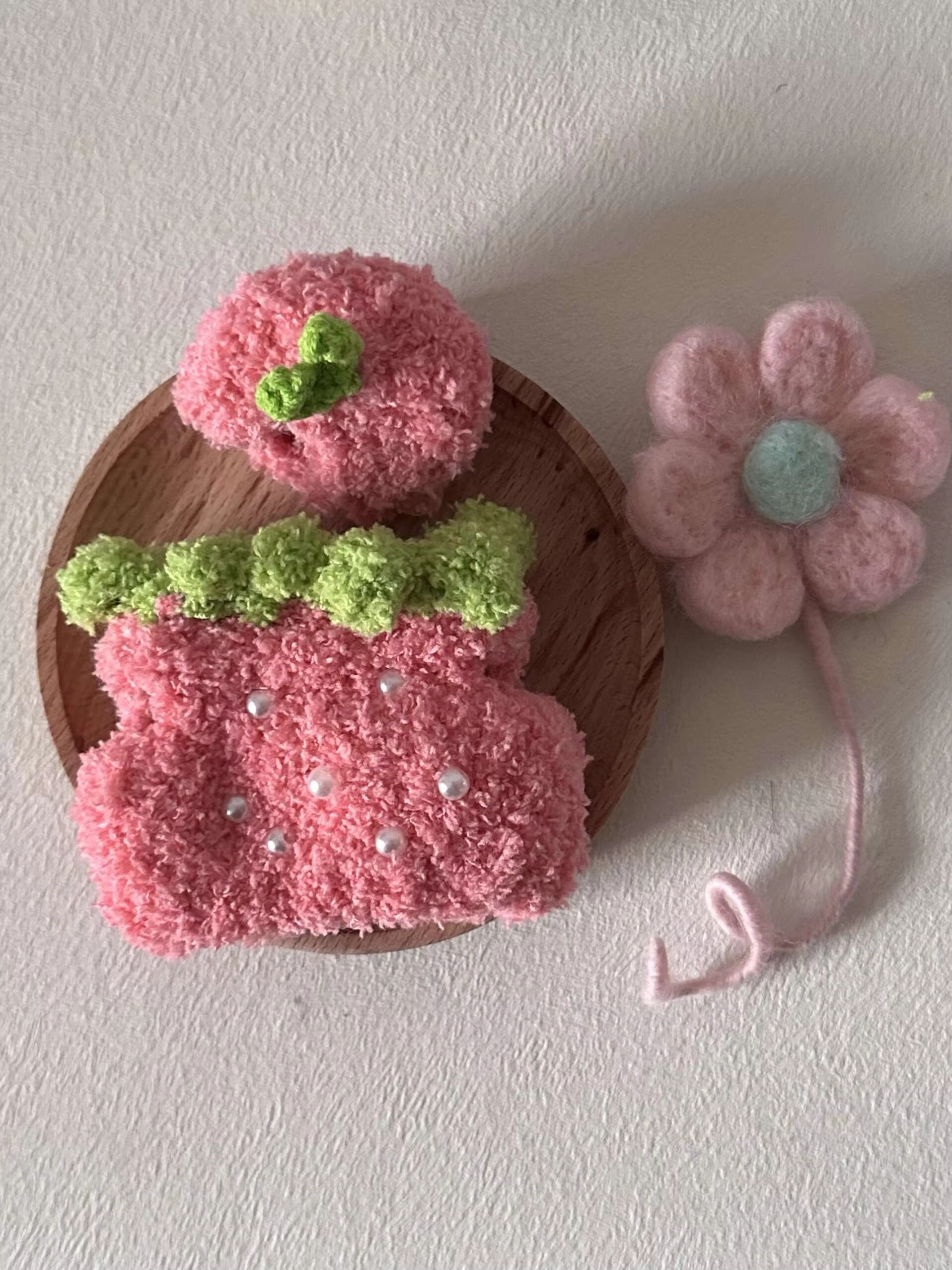 Adorable Labubu Doll Pendant Macaron V1 V2 Raspberry Knitted Set Outfit Accessories Clothes 17cm - Image 2