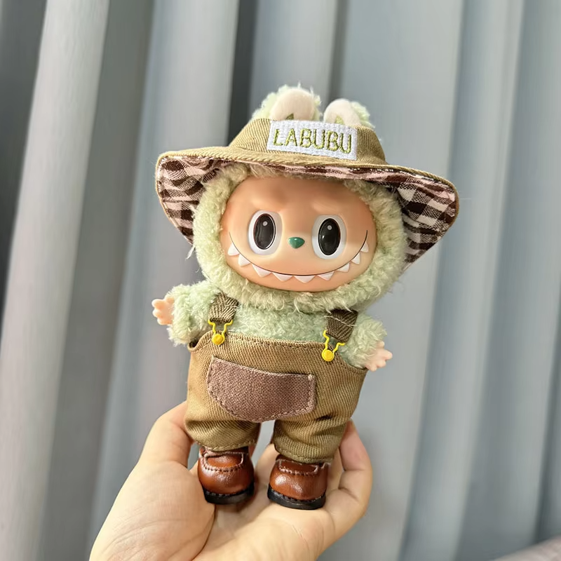 No Doll for 17 cm Fashion Clothes Hoodies Doll Clothes Color Match Hoodies Accessory Labubu v2 Adorable Plush Doll Outfit - Image 5
