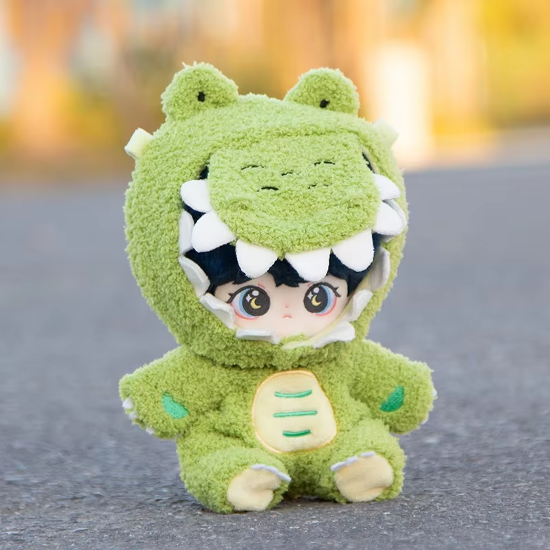 20cm Idol Cotton Doll Outfit Accessories: One-Piece Suits Collection for Dinosaurs, Foxes, Koalas, Cats, Raccoons, and Pandas - Image 5