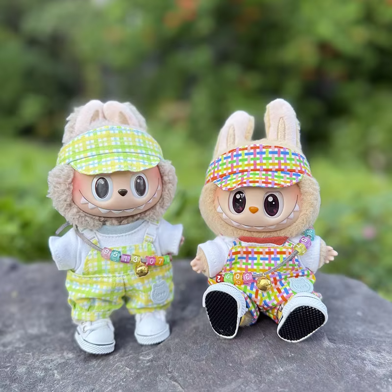 Bubble Gum Style Baby Wardrobe for Labubu Dolls and Color-Mixes Gift for Kids - Image 3