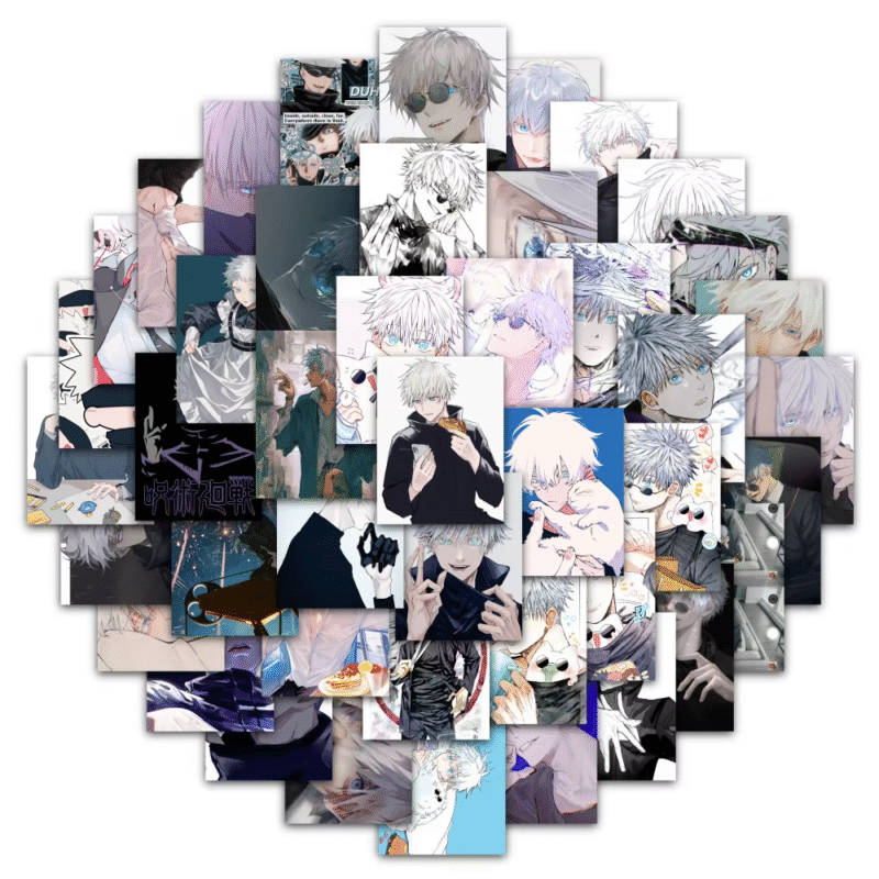 Anime Jujutsu Kaisen Stickers, Decals 10/30/60 Pieces, By Satoru Gojo: Children's Cartoon Sticker Toys For Skateboard, Laptop, Phone, Car, Motorcycle