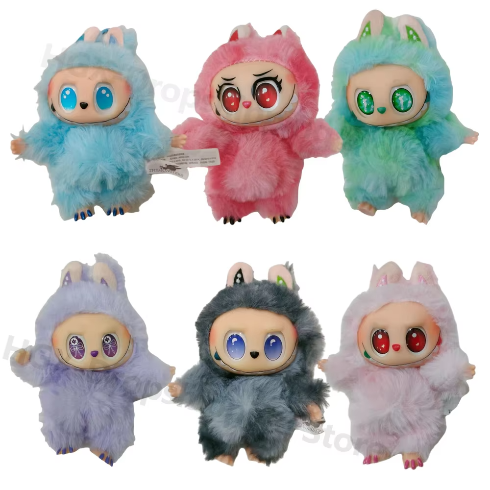 Blind Teddy Box Vinyl Base Toy with Animated Characters, Mysterious Surprise Box, Keychain, Labubu The Monsters V3 Series