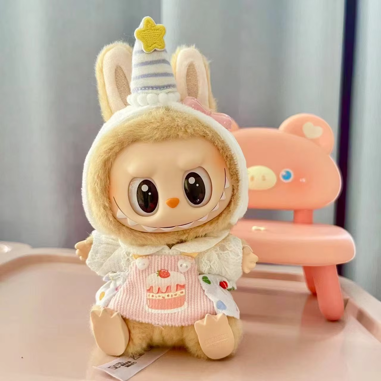 DIY Girls' Gifts: 17 cm Plush Clothes Outfit Accessories Set for Korean Kpop Exo Labubu Idol Dolls - Image 2