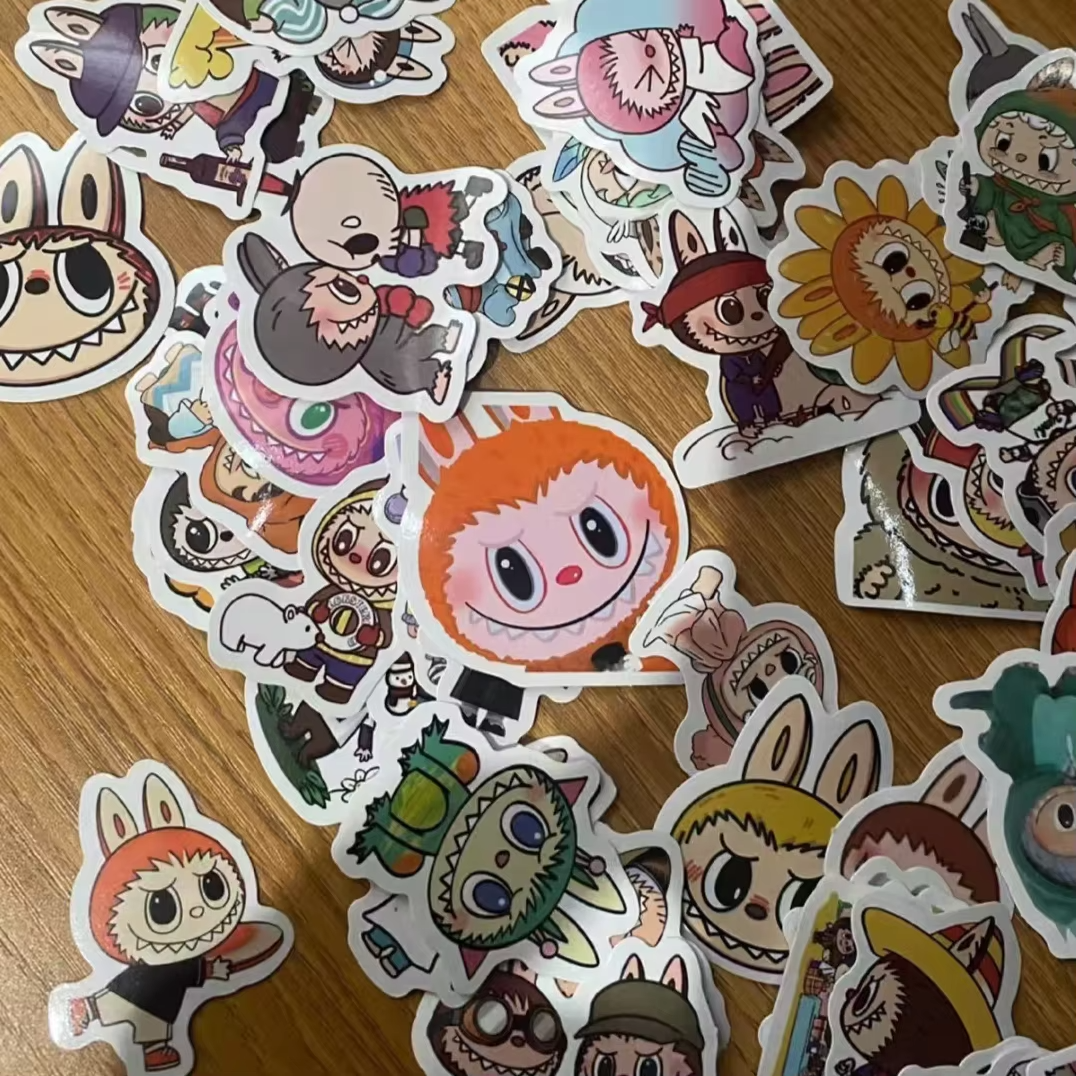 103 Brand New Labubu Decals Waterproof Vinyl Stickers, Adorable Cartoon Kawaii Water Bottle Stickers for Kids and Teens, and Sleek Laptop, Waterproof Vinyl Stickers - Image 5