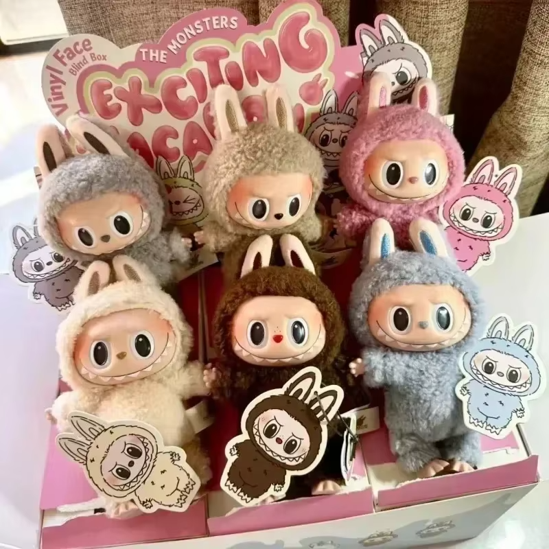 New Labubu Have A Seat Series BIG INTO ENERGY PVC Pendant Doll Model, Kawaii The Monsters Blind Box Gift, Labubu Macaron 3rd