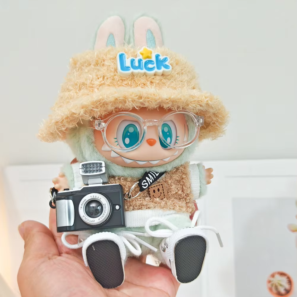 Dress your doll like a star! This 17cm Mini Plush Doll Outfit Set, dipped in macaron pastel and edged with Korea flair, is a runway gift for Labubu idols V1 and V2 - Image 3