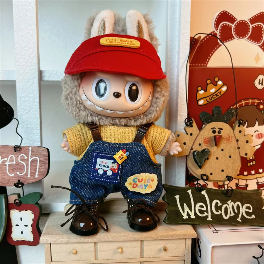Winter Outfits of Kpop Exo Labubu Idol Clothes for 17cm Mini Plush Dolls Gift - Image 3