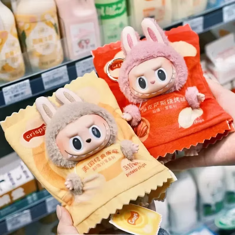 Don’t miss the Labubu Cartoon Delight, a 17 cm plush in the must-have configuration: Potato Chip Packaging, fully accessorized and ready for its close-up - Image 3