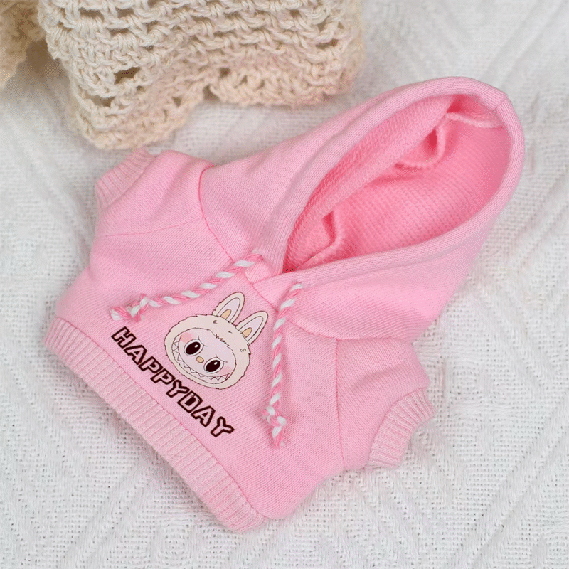 Ropa Labubu Accessories Doll Little Clothes DIY Kids Gift 17cm Labubu Outfit Clothes Hoody Jeans Leisure Sports Set Kawaii Decor - Image 6
