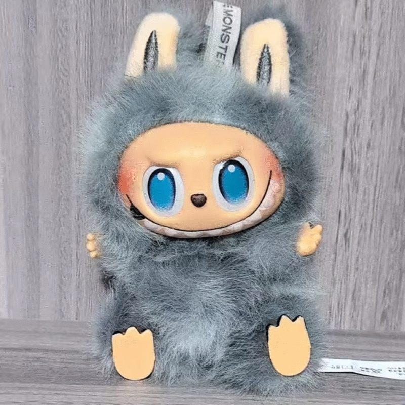 Labubu the Monsters v3 Sitting Series Blind Plush Box, Animated characters, Keychain, and a vinyl base figure - Image 3