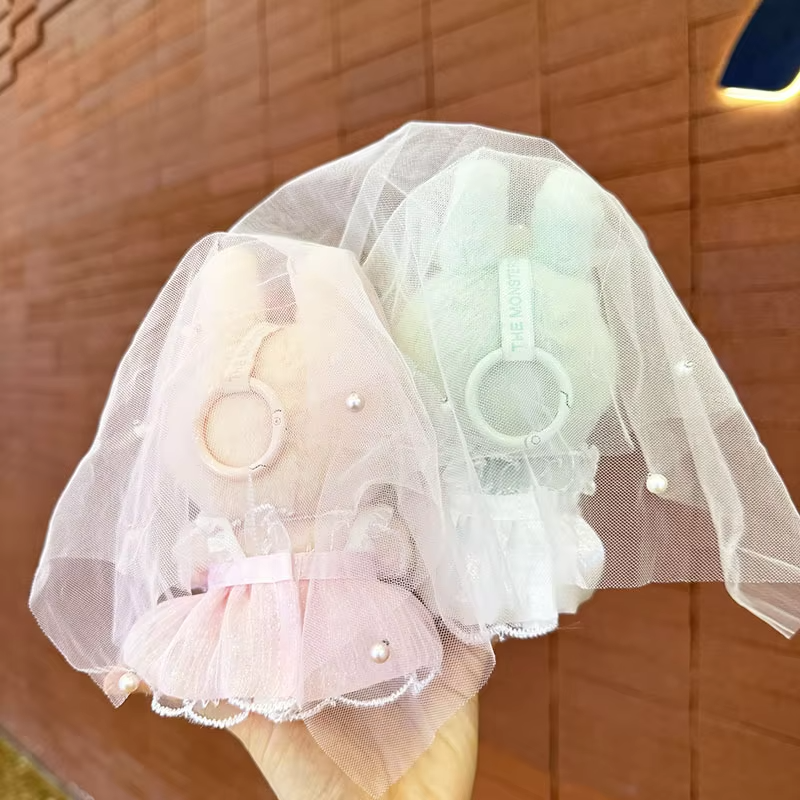 15/17cm Labubu Wedding Sui: Keychain Doll Labubu Clothes Pendant - Image 3