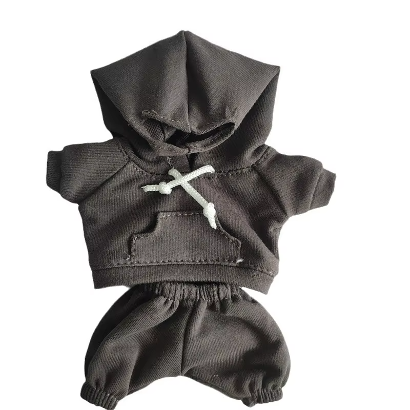 Attire for a 17cm Labubu doll The Monster Costume Set Comfy Girls’ Hoodie, Joggers, and Sneakers, Bright White E25V, Gift-Ready Playset - Image 2