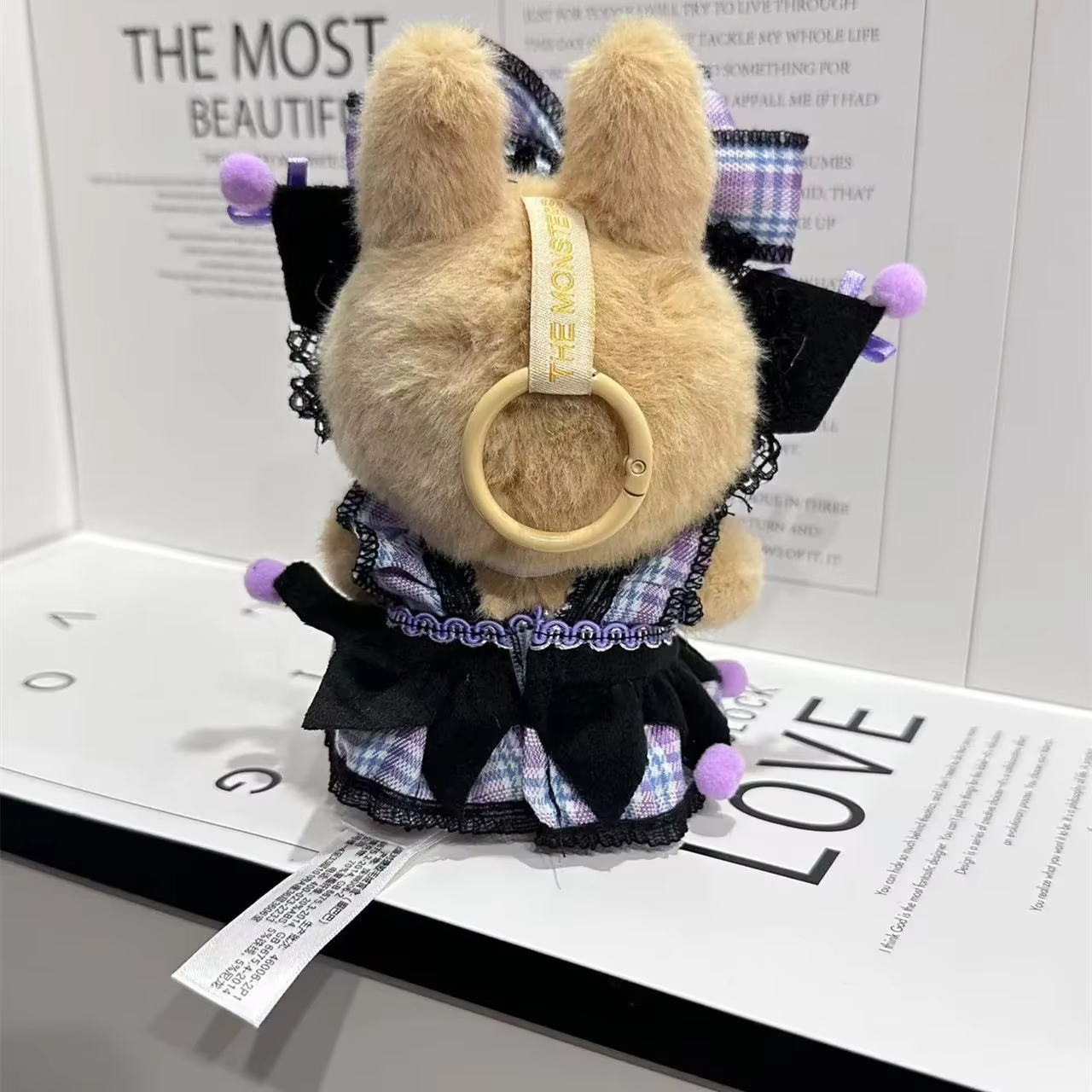 17cm Labubu Doll's Clothes Kuromi Dress with Purple Hair Band Monster Outfit Unique Accessories for Girls and a Cool DIY Kids Present - Image 3