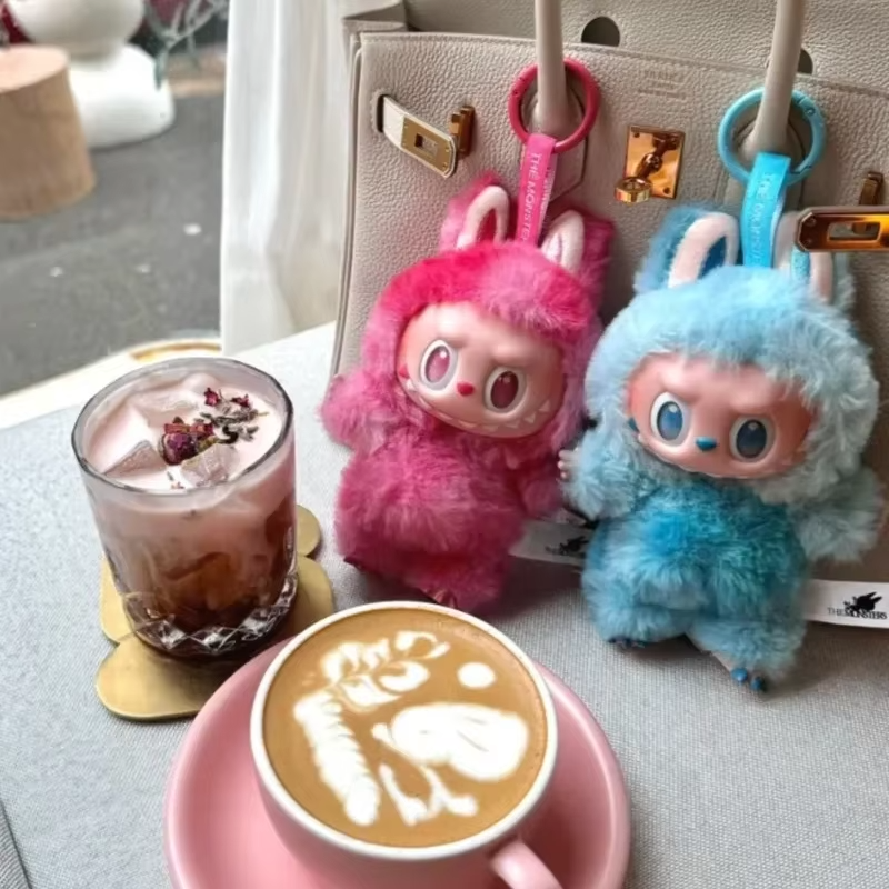 Labubu V3 Big Into Energy Blind Box Limited Edition Gift 1:1 Replica Gradient Collectible Vinyl Plush Doll Keychain - Image 2