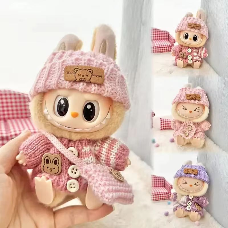 Labubu 17cm Monster Sweater, Pouch Extra Set - Image 2