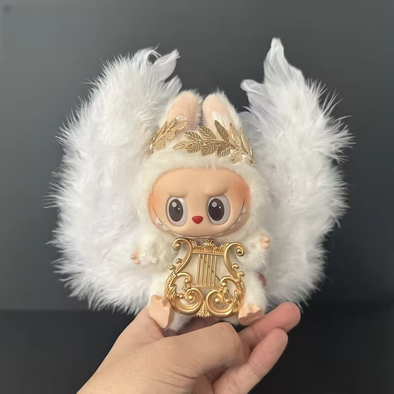 Second Generation Sweet Macaron-Line Outfit for Little Sitting Labubu Friends: Labubu Official Wings Ensemble - Image 2