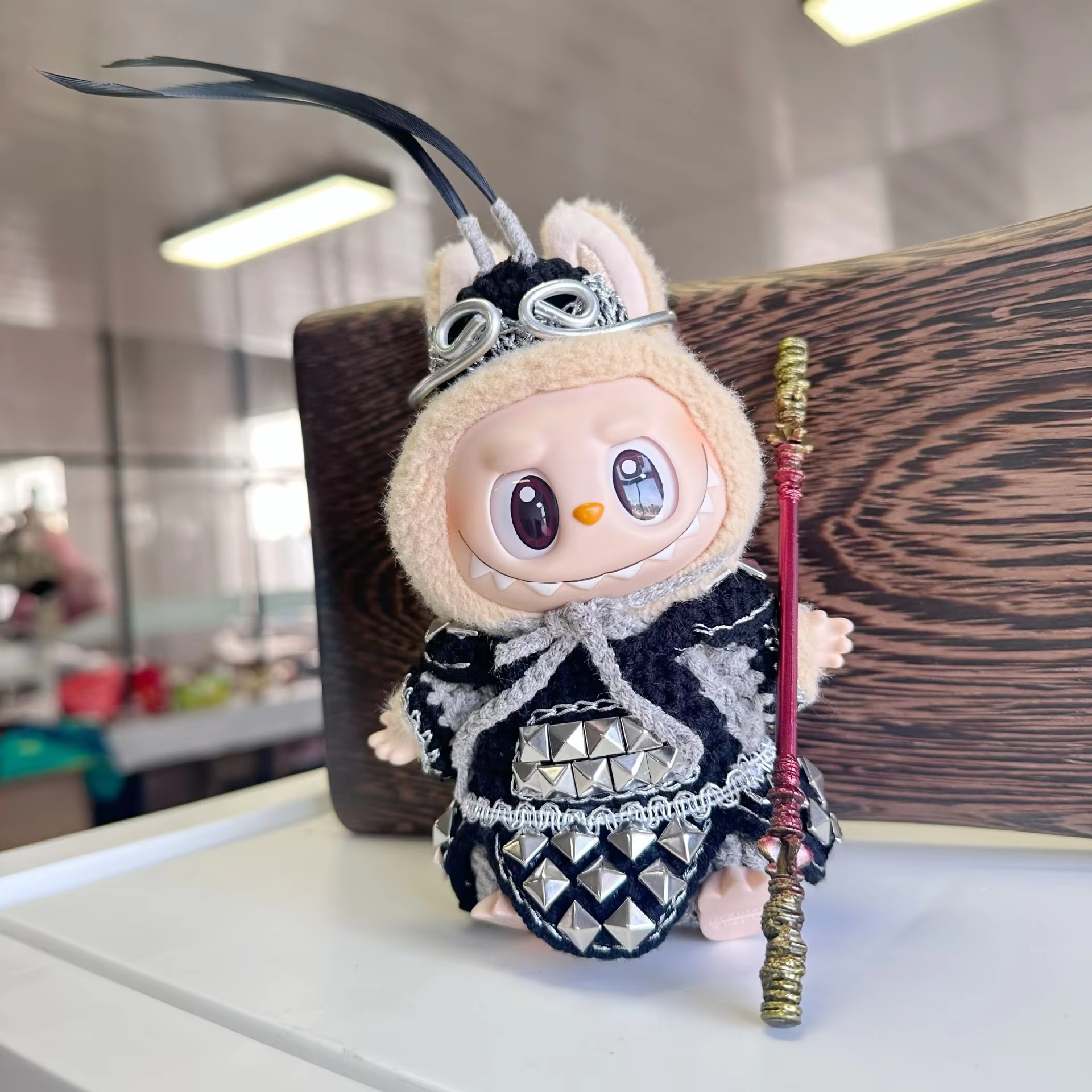 Spark some holiday spirit with the Labubu V1/V2/V3 Accessories: the 17cm Ropa Monkey King WuKong/Lion Dance Chinese New Year’s Outfit - Image 2