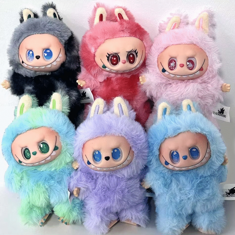 Labubu Macarone Labubu Keychain Mokoko Mokoko Keychain. Spring Wild Home Mokoko’s 17cm purple