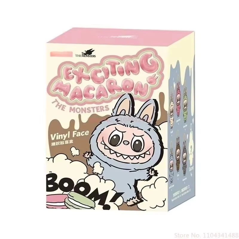 Macaron Generatio Series 17cm Labubu Mysterious Blind Box Heart Beat Girls' Toys: Vinyl Face Labubu Plush Doll Backpack Pendant - Image 3