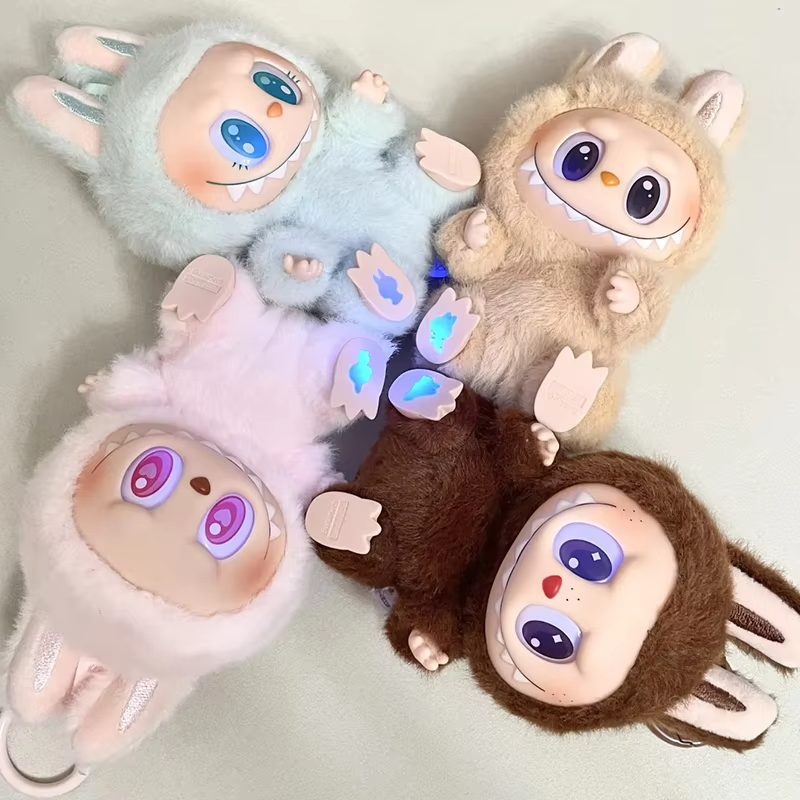 The Macaron Vinyl Face Pendant Doll Keychain Collection is a gift set for Real Labubu 2.0 Series Sitting Party - Image 2