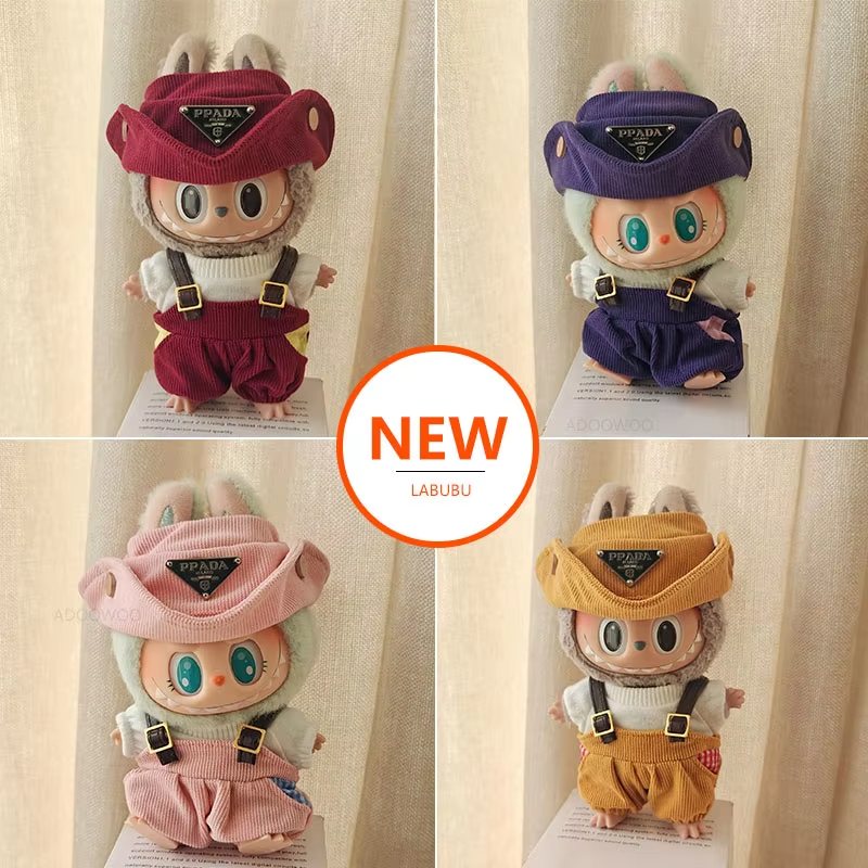 For Command, Sit, and Party Training Toys, Labubu Mini Doll Clothes Set: Cute Accessories for Vinyl Dolls