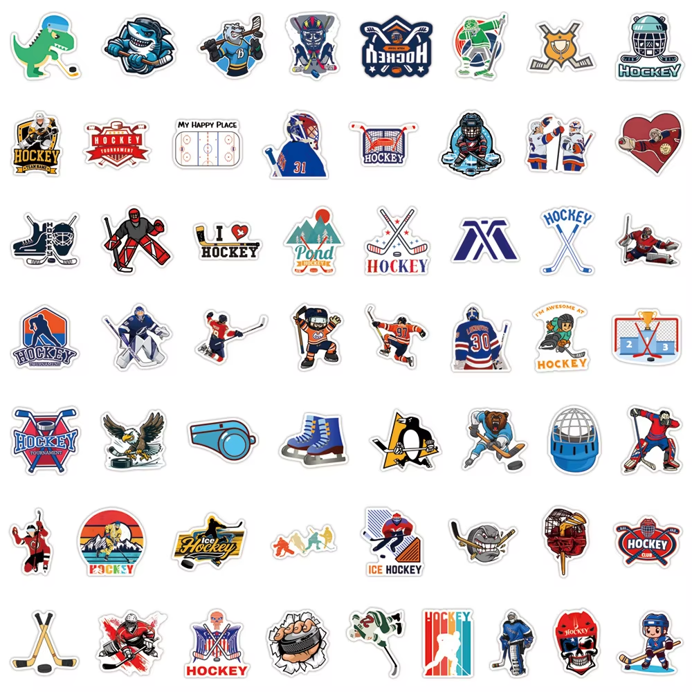 Description Product Title/Name: Funny Ice Hockey Decals of Hockey Ball Stikekr Sports Graffiti Toy for Luggage, Laptop, Guitar, Phone, and Cup 10/55/110PCS - Image 3