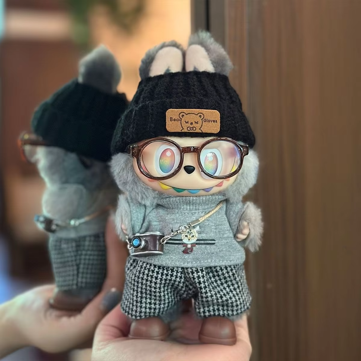 Children’s Clothing 17cm Labubu V3 Doll Clothes Sweater Pants Labubu Trendy Suit Fashion Clothes in the Periphery - Image 2