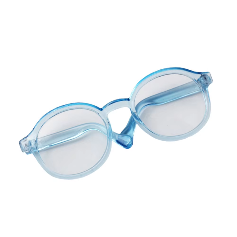 The 6.5cm Labubu MSD SD Plush Transparent Plastic Glasses—Sunglasses for 1/8, 1/6, 1/3, 1/4 BJD, and EXO Dolls—will enhance your doll’s look - Image 2