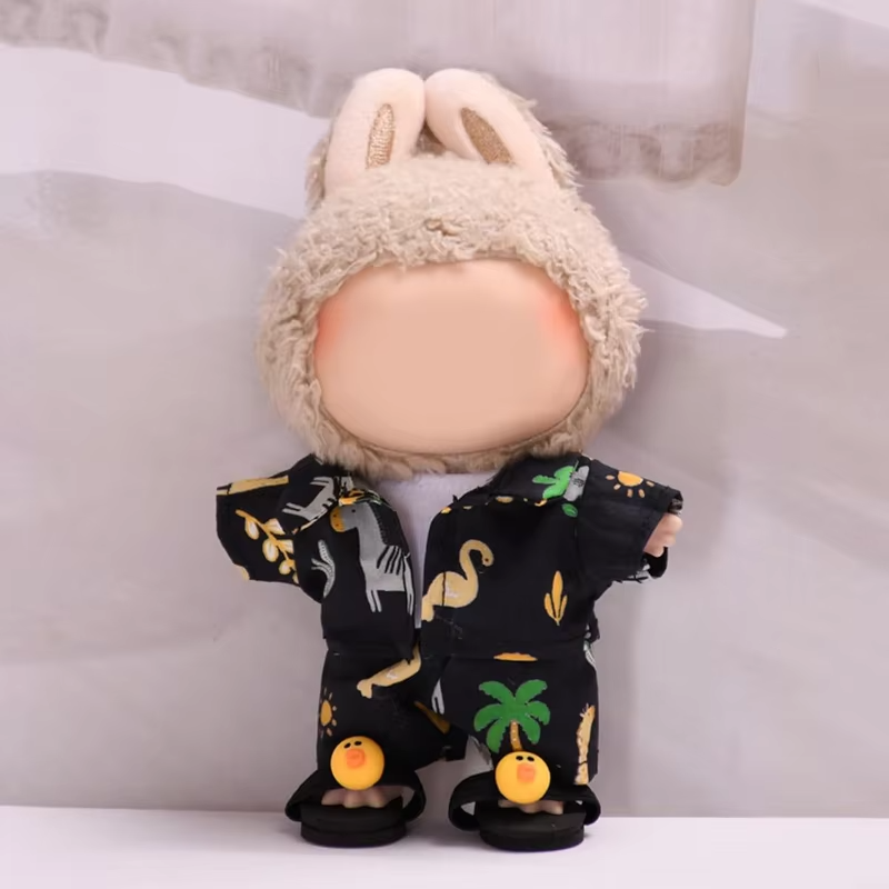 These outfits are compatible with nearly all Labubu figures from collections V1 through V3, and they belong to the curated assortment of 17cm Labubu accessories. - Image 2