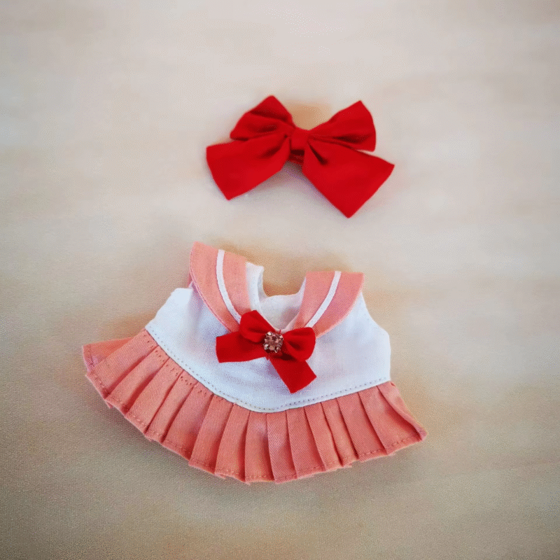 Labubu V1 Sailor Uniform Vinyl Doll. Labubu Blind Box. Sitting Party Gifts. Adorable 17 cm Vinyl Dolls. Gorgeous Girl Warrior Outfit. - Image 2