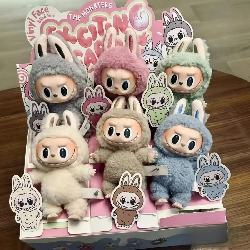 The New Labubu Cardiac Macarone Mysterious Surprise Box Guess Bag Figure Model Bag Keychain Gifts The Monsters Blind Box Toys - Image 2