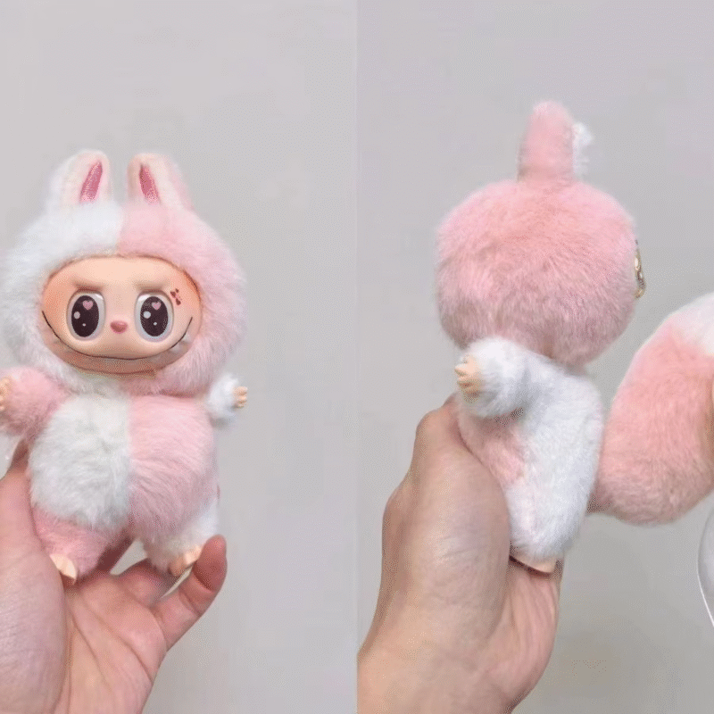 Introducing the gorgeous 2025 Heartbeat Macaron Labubu, now draped in a dreamy cream-to-peach-pink gradient that whispers cozy warmth - Image 2