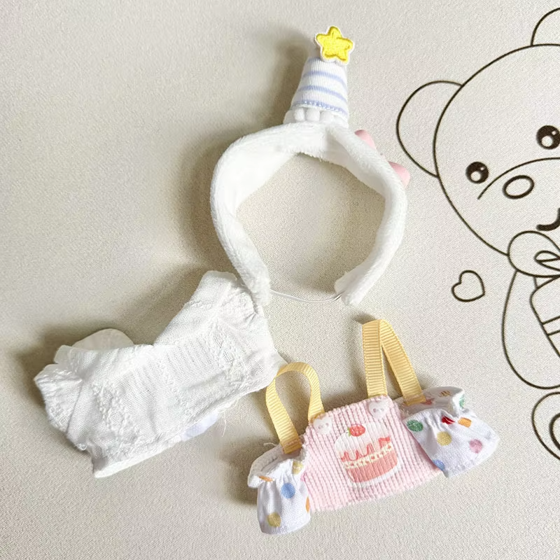 Korean K-pop Exo Labubu Idol Dolls’ 17cm Plush Clothes Outfit Accessories Set of DIY Girls’ Gifts - Image 2