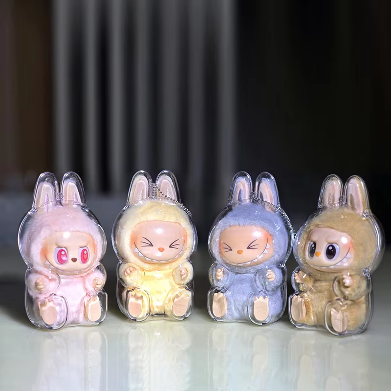 LABUBU'S TRANSPARENT SEAT CASE CHARMS FOR LABUBU PLASTIC CASE BACKPACKS - Image 2