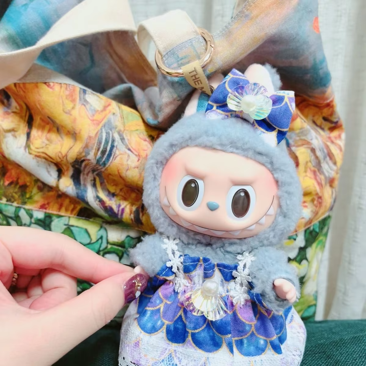 If a mermaid dream is what your Labubu longs for, meet the purple princess creation